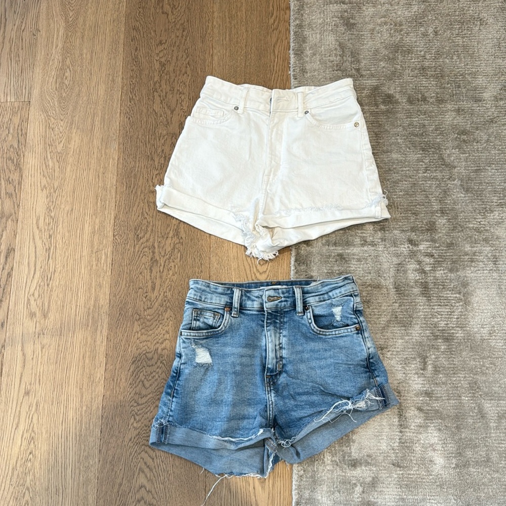 H&M Women’s Denim Shorts - 2 pairs